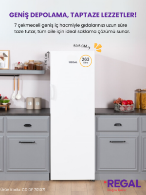 REGAL CD DF 701071 7 Çekmeceli Derin Dondurucu