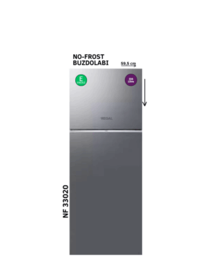 Regal NF 33020 SİLVER BUZDOLABI NO-FROST